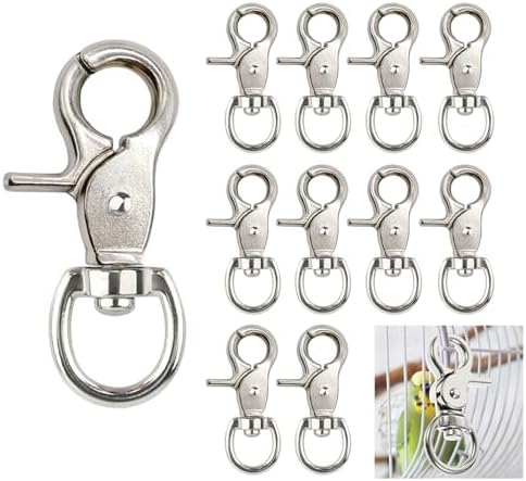 10 st Trigger Snap Hooks 2,32” x 0,82” Tungt belastade svängbara snap-hooks Metallklämmor Nyckelband Clips Hållbara Trigger Snaps För Fågelbur Nyckelringar  |   Snaps Snaps Snaps