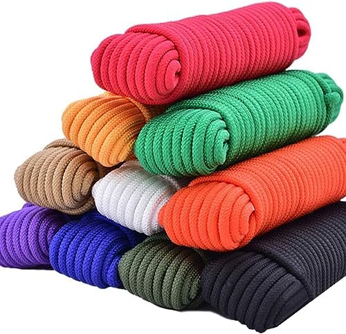 150 Ft 1/5 Tum (5Mm) Nylon Poly Rep Flagga Stång Polypropen Klädlina Camping Nytta Bra För Att Binda Dra Svinga Klättra Knut ((45,8M) 150Ft, Ljusgrå)  |   Presenningar och spännband Presenningar och spännband