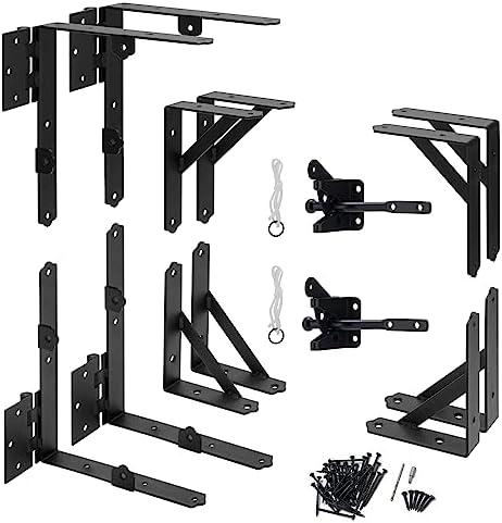 2 Set Anti Sag Grindstativ Kit Grind Hörnförstärkning Bracket Tungt Justerbart Grind Hårdvara Med Grindlås För Trästaket, Infartgrindar, Skjuledörrar, Inhägnadsgrindar, Träfönster  |   Grindbeslag Grindbeslag Grindbeslag