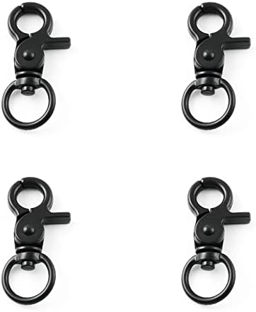 4St Zinc Alloy Trigger Snap Hooks, 48Mm 36 Graders Svängbar Fjäderspänne Metall Svängklipp Heavy Duty Snaps Hake För Webbing, Remmar, Trådar, Snoddar, Husdjurskragar, Läderbälte Etc., Svart  |   Snaps Snaps Snaps