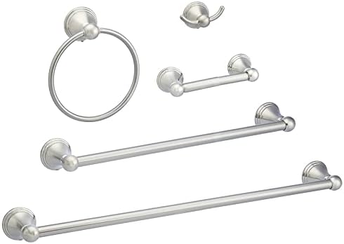 5-delars, Satin Nickel Ab-Br817-Sn Badrumstillbehörsset, Variation Pack  |   Badrumsinredning Badrumsinredning Badrumsinredning