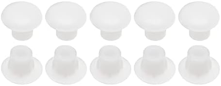 5Mm X 8Mm X 6Mm (Dia. X Cap Dia. X H) Skruvhålpluggar – 50-pack – Bra för möbler, skåp och garderober – Plastfäste för hål – Vit  |   Hårdvarupluggor Hårdvarupluggor Hårdvarupluggor