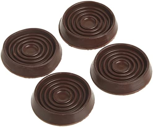 9077 1-3/4-tums runda gummimöbelkoppar, 4-pack, bruna  |   Möbelbeslag Möbelbeslag Möbelbeslag