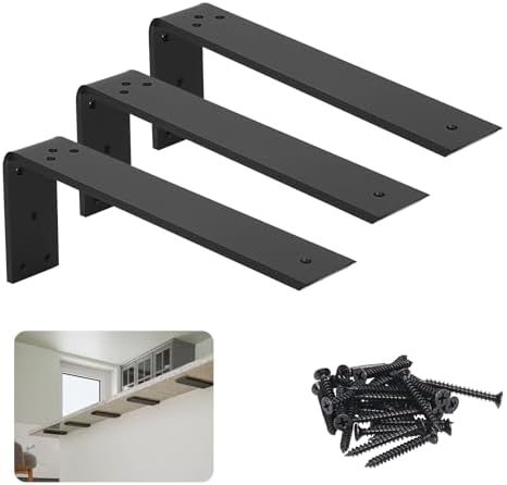 Bänkskivestöd, 3-pack 16″ Solid Tung Stål Dolda L-formade Kököar Bänkskivestöd för Granit, Kvarts, Marmor, Betong och Laminat Bänkskivor DIY-projekt  |   Hyllkonsoler och stödkonsoler Hyllkonsoler och stödkonsoler Hyllkonsoler och stödkonsoler