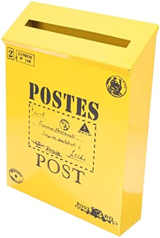 Box Post Dekor Hängande Företagsbrev Postmontering Klagomål Trädgård Väggen – Vintage Hem Utomhus Stil Tidning Vägghängd Gul Röstningsmonterad Retro Fall Donationsförvaring  |   Postlådor och tillbehör Postlådor och tillbehör Postlådor och tillbehör