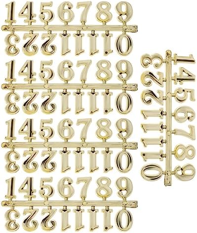 DIY Klocknumeral 5 Set Klocknumeral Kit Digitala Klocknummer Klockvisare Ersättning Väckarklocka Reparations Tillbehör För DIY Klocka Guld  |   Klockdelar Klockdelar Klockdelar