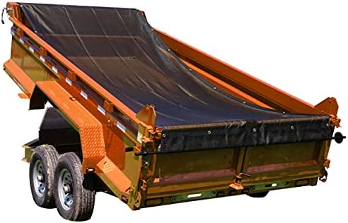 Dump Trailer Tarp Nät Med Öglor / Kraftig Dump Truck Tarp Med Hållbar Vinylbelagd Tyg Inuti Dubbel 6” Fickor, Används På Dump Truck Och Trailer Tarp System (7’X2′)  |   Presenningar och spännband Presenningar och spännband Presenningar och spännband