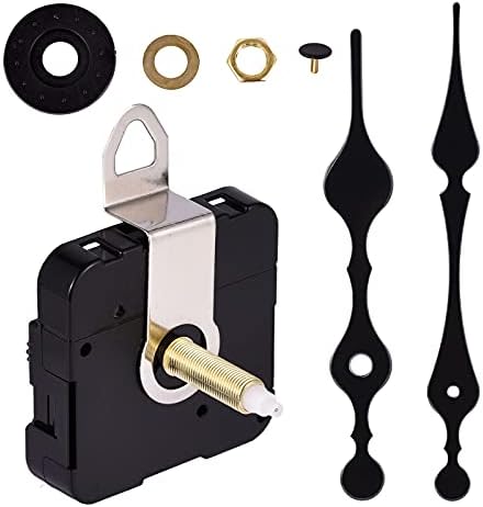 Jjdd Carkio Långaxlad Klockrörelse, 31 mm Lång Högmoment Krok Quartz Klockrörelse Med 2 Stycken Visare, DIY Reparation Quartz Väckarklocka Rörelse Kit, 1 Set  |   Klockdelar Klockdelar Klockdelar