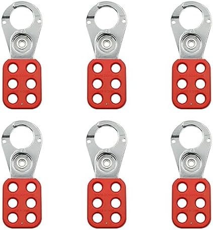 Lock Out Tag Out Hasp, 6-pack låsout-haspar, 1 tum käftdiameter rostfritt stål hänglås hasp, manipulationssäker och stötresistent Loto-hasp.  |   Hänglås och haspar Hänglås och haspar Hänglås och haspar