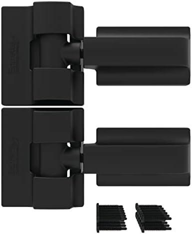 Modern Kit 73014301 Svart (2-pack) Kraftig Wrap Hinge, 2 stycken  |   Grindbeslag Grindbeslag Grindbeslag