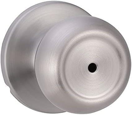 Sovrum/Badrums Dörrknopp med Lås, Kuststil, 1-3/8″ till 1-3/4″, Satin Nickel  |   Dörrbeslag och lås Dörrbeslag och lås Dörrbeslag och lås