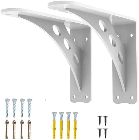 Tunga hyllkonsoler, Max belastning 1000 lbs 8″X 6″ vita hyllkonsoler, flytande hyllkonsoler (set om 2) bänkskivestödskonsoler, konsoler för hyllor (8″X 6″ vita)  |   Hyllkonsoler och stödkonsoler Hyllkonsoler och stödkonsoler Hyllkonsoler och stödkonsoler