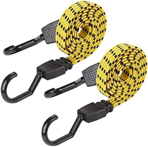 Ultra 48″ Svart/Gul Platt Bungee Snodd, 2Pk X 48″  |   Presenningar och spännband Presenningar och spännband Presenningar och spännband