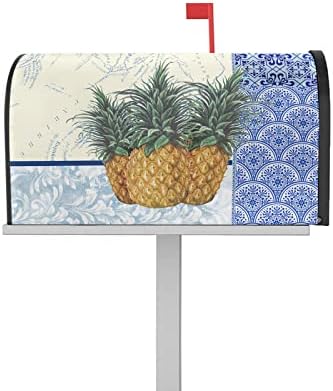 Vintage Blommönster Kolla Sommarfrukt Ananas Brevlåda Täckningar Magnetisk Standardstorlek, Dekorativa Postbrevnummer Box Wrap Dekoration Täckningar Tillbehör För Trädgårdsgårdsdekoration, 21.7″X18.5″  |   Postlådor och tillbehör Postlådor och tillbehör Postlådor och tillbehör